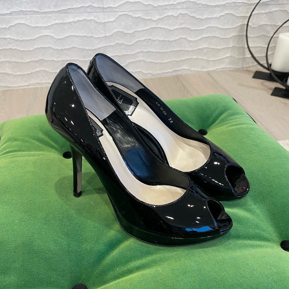 Dior Black Patent Pumps